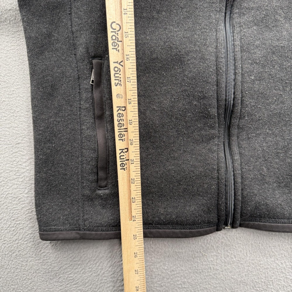 Patagonia Better Sweater Vest Mens Large Black Fleece Full Zip TOE Logo Pockets - Picture 6 of 10